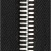 Metal zipper