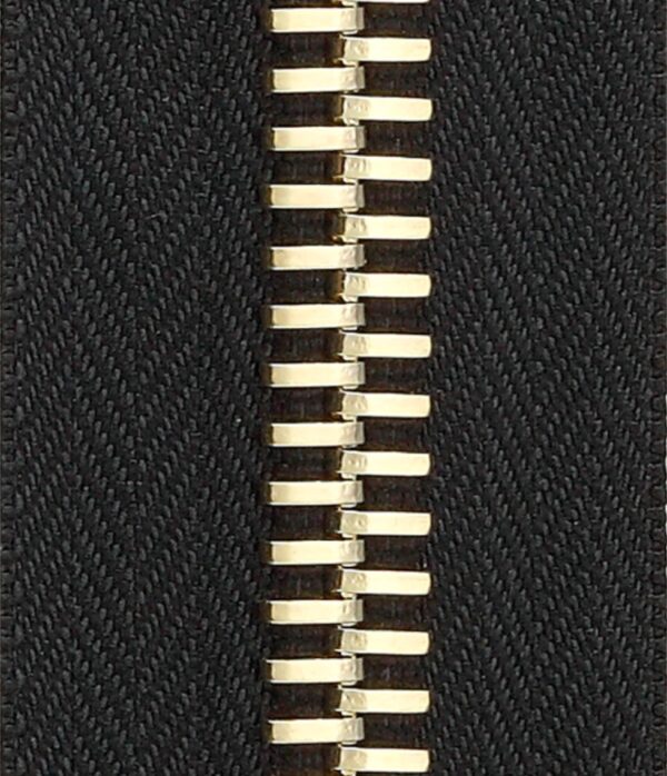 Metal zipper