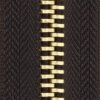 Metal zipper
