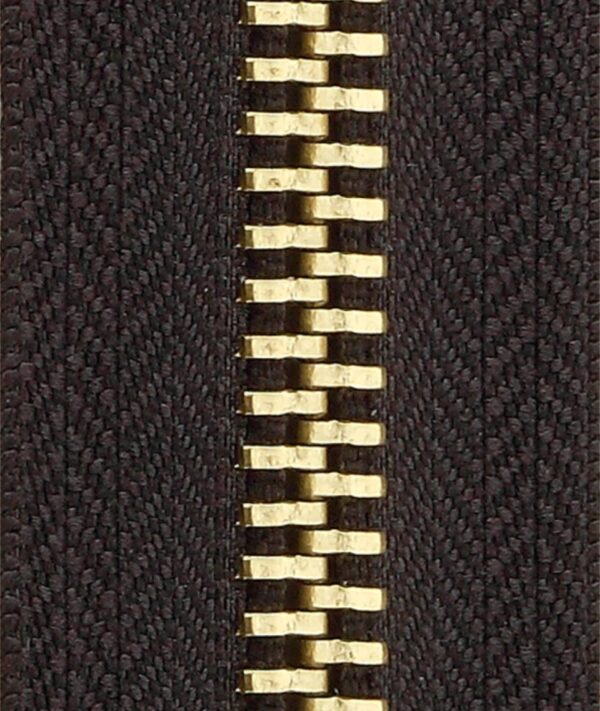 Metal zipper