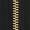 Metal zipper